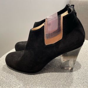 Ritchie Erani Suede / Lucite Bootie …